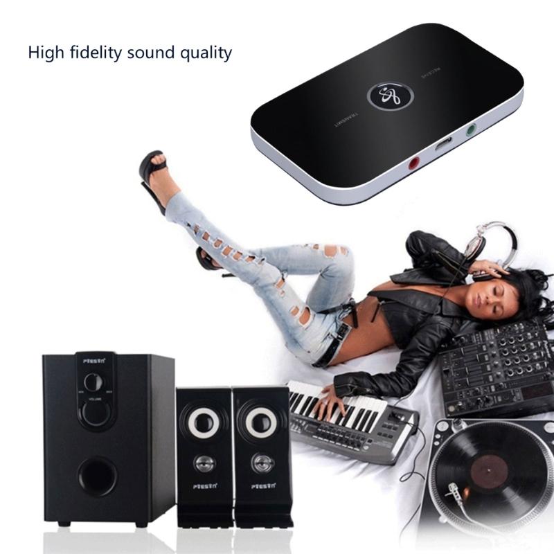 USB 3.5mm Wireless Auditory Adapter 2 in 1 Bluetooth-compatible Transmitter Receiver for Home Stereo Systems