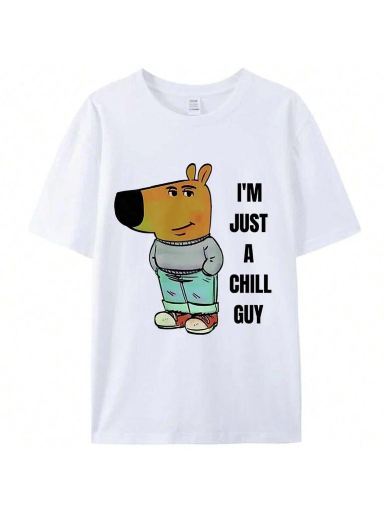 I'm Just A Chill Guy Funny Meme T-Shirt Vintage Clothing Graphic Women Tee Shirts Tops Classic Novelty Gift