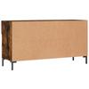 Shoe Bench Smoked Oak 102x35x55 cm Wood Based Material