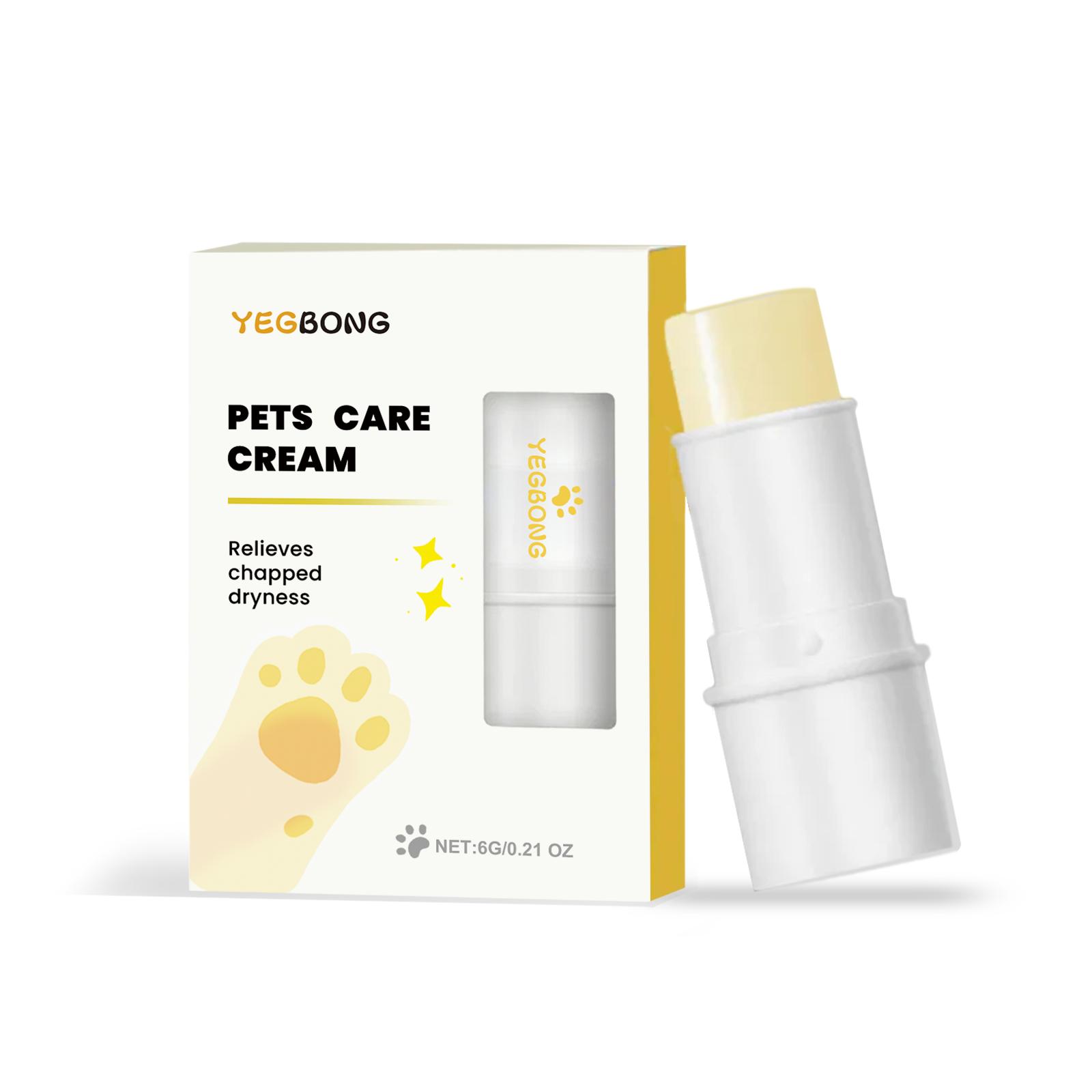 

Yegbong Pet Paw Ointment Stick Household cat and dog pet paw pads mild moisturizing and nourishing care ointment stick