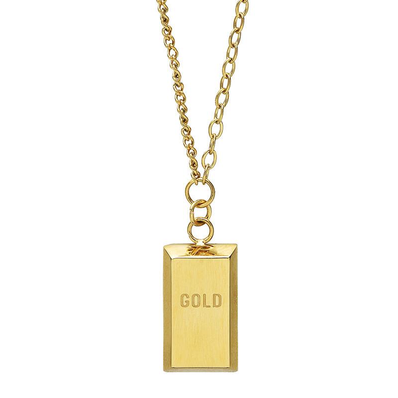 Elegant Gold-plated Titanium Steel Clavicle Chain Necklace For Trendy Women