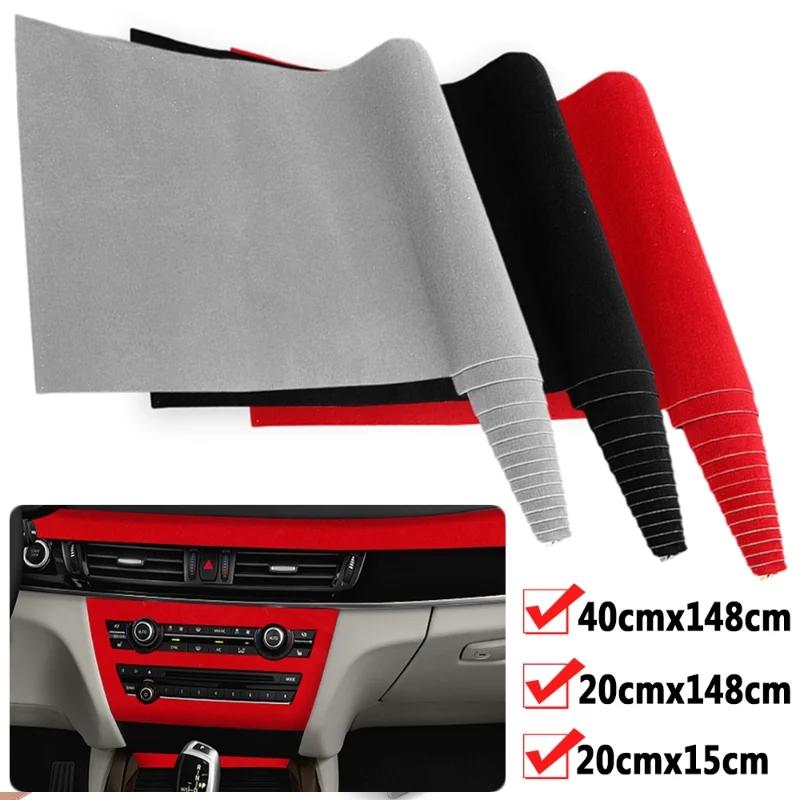 Car Velvet Cloth Stickers Fluff Fabric Suede Wrapping Film Auto Styling Interior Decoration Vinyl Fluff Cloth 20cmx148cm