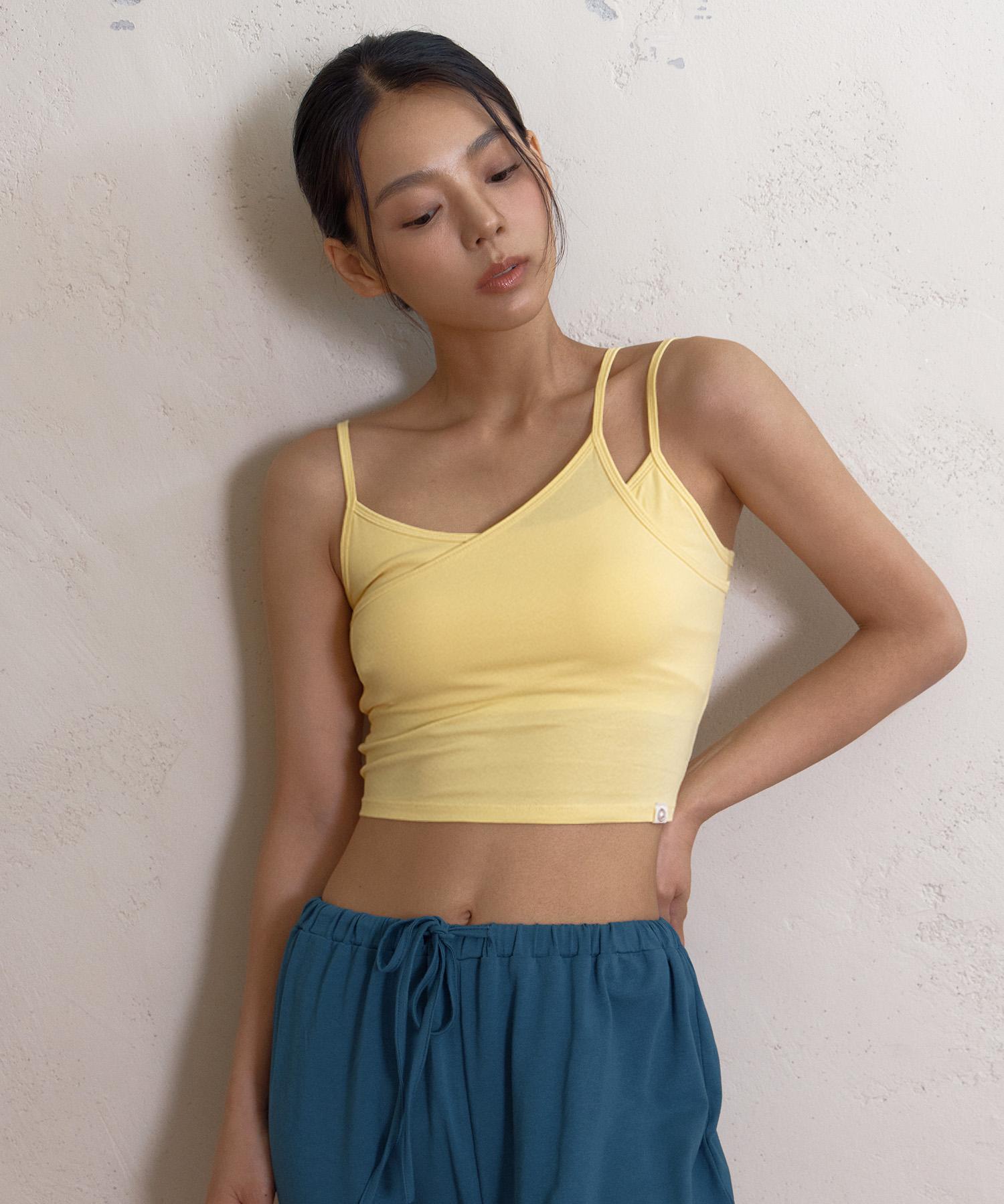 Diyani Maha Mudra Crop Tank (Limeade) Free
