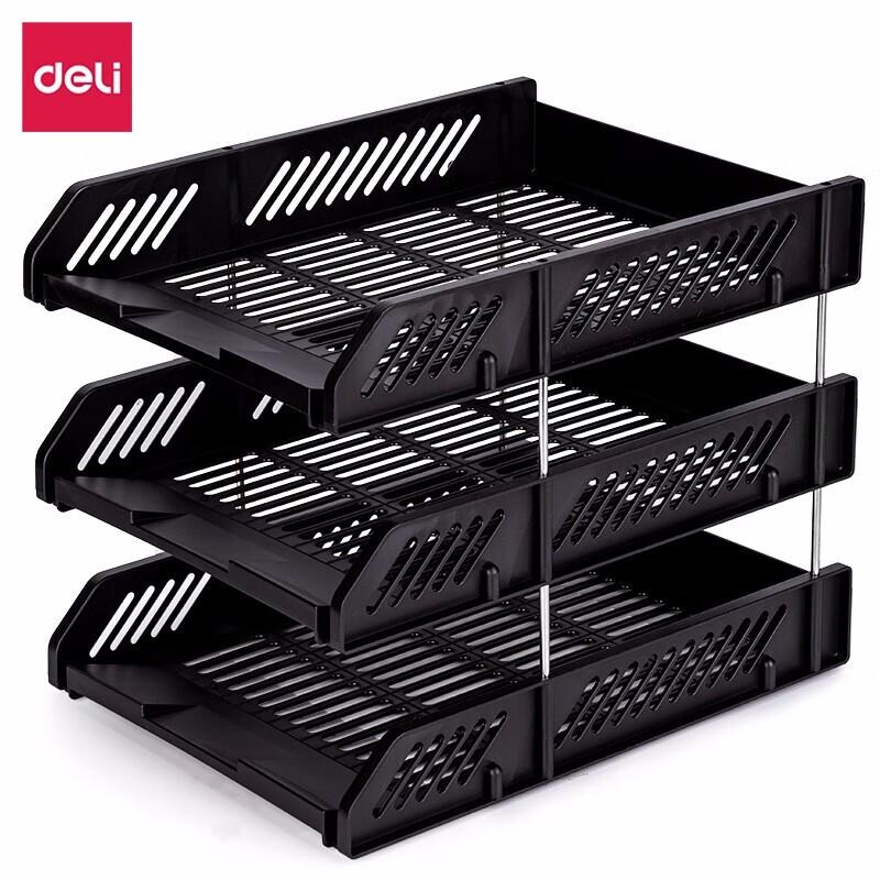 Deli 9209Z 3-Tier Horizontal File Organizer