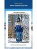 Ice Degree Unisex Color Block Wasserdichte Skijacke mit Kapuze und Plüschfutter für Outdoor Single/Double Boarding