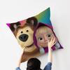 MMasha And BBears Personalized picture text home decorative pillows Household Gifts 45x45cm