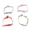 4pcs Cat Collar Polyester Multipurpose Pet Safety Collar with Bell for Small Cats Dogs Pets