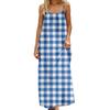 Women's casual fashionable striped checkered printed dress