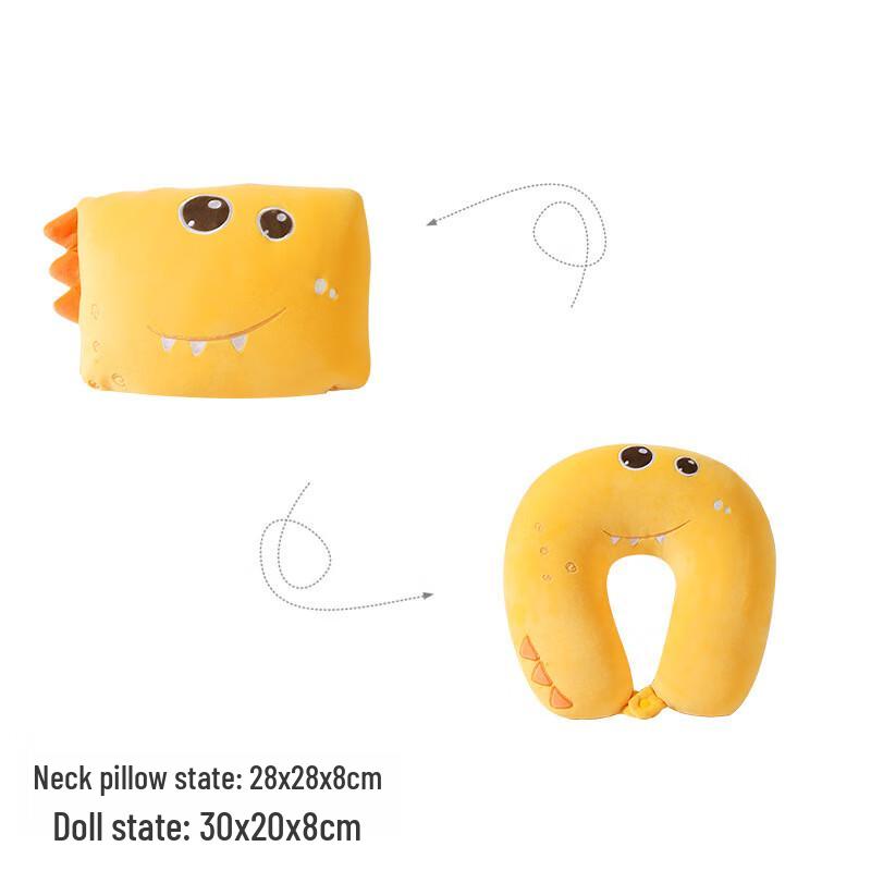 Cute Dinosaur 3-in-1 Deformable Travel Pillow