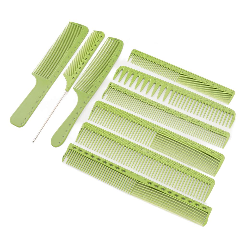9 Pcs Hair Comb Set Professional High Temperature Resistant Stylists Comb Set for Men Teasing Stylin