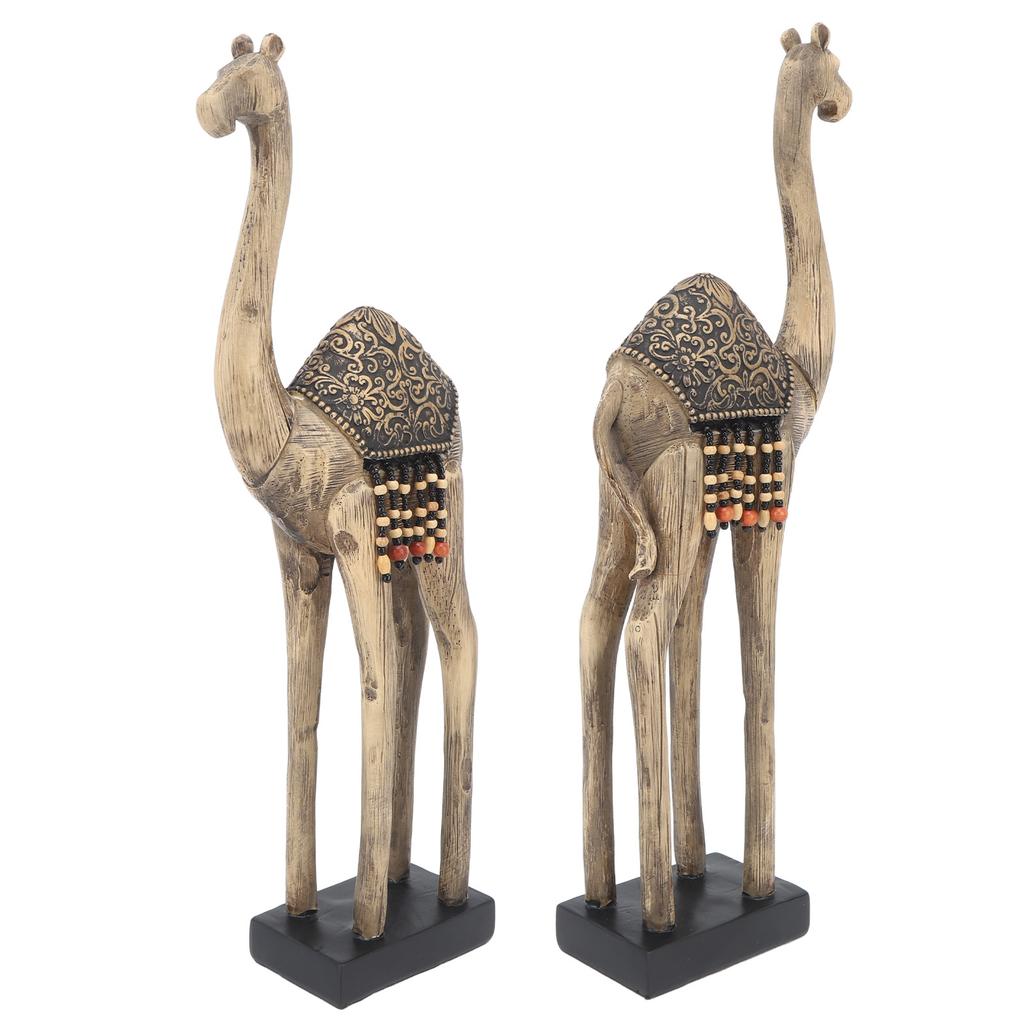 Kamelstatue Künstlerische Kamelskulptur für den Schreibtisch Harz-Kamelstatue Heimdekorationsornament