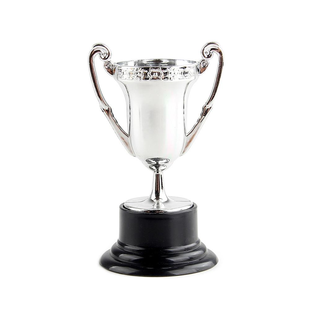 10 Pezzi Trofeo di Plastica Premio per Competizione Sportiva Mini Trofei Premio Vincitore Riutilizzabile Oggetti di Scena per Foto Forniture per Aula