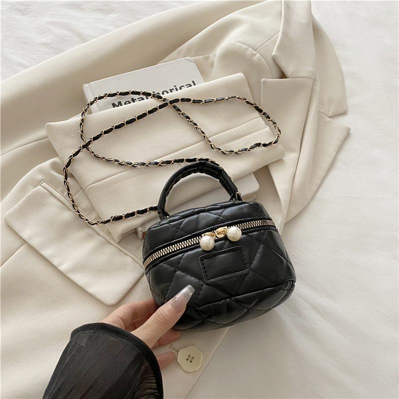 

Summer new diamond embroidery thread mini handbag women s bag shoulder messenger bag small fresh chain bucket bag