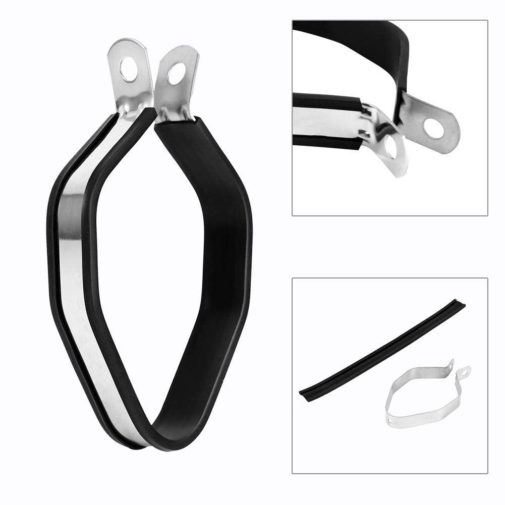 Qiilu Muffler Bracket, Silencer Band, Muffler Band, Hexagonal Primary Color