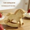 Stainless Steel Rocking Horse Cookie Cutter - Cartoon Pony Mold for Home Baking.