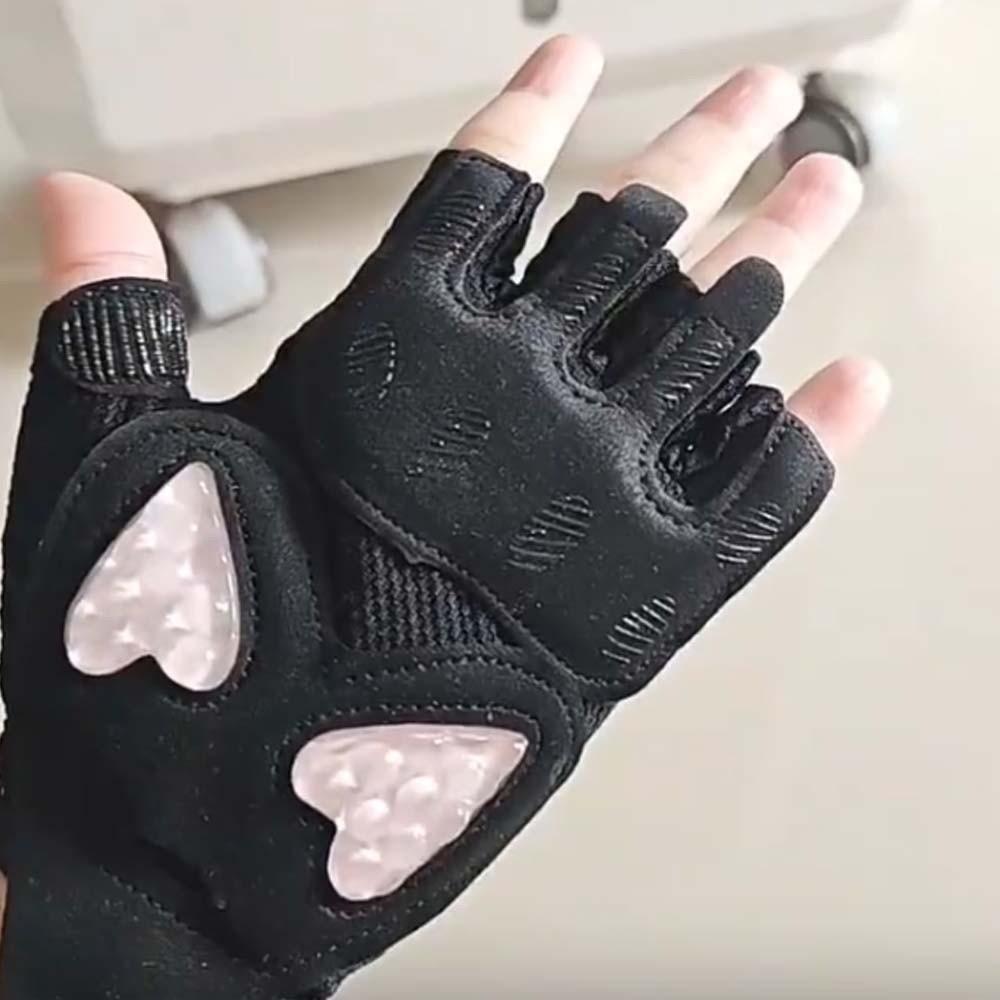1 Pair Anti-Slip Fitness Gloves Silicone Half Finger Mittens Sports Gloves Cycling Gloves  Outdoor