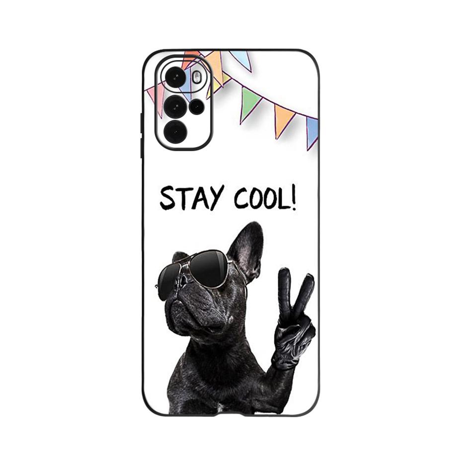 For Motorola Moto G22 Case Bumper Soft Silicone Black Cover For Moto G22 Cool Cartoon Case for Motorola G22 G 22 2022 Capa