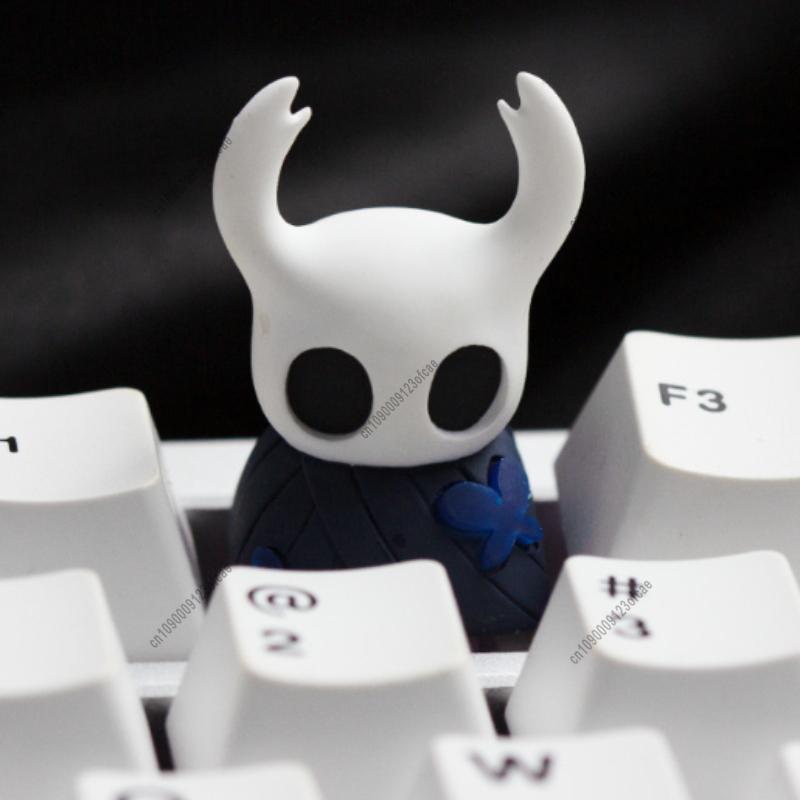 Hollow Knight Hornet Keycap for Mechanical Keyboard Handmade Artisan Resin Key Cap Gaming Accessories for Anime Fans Home Decor
