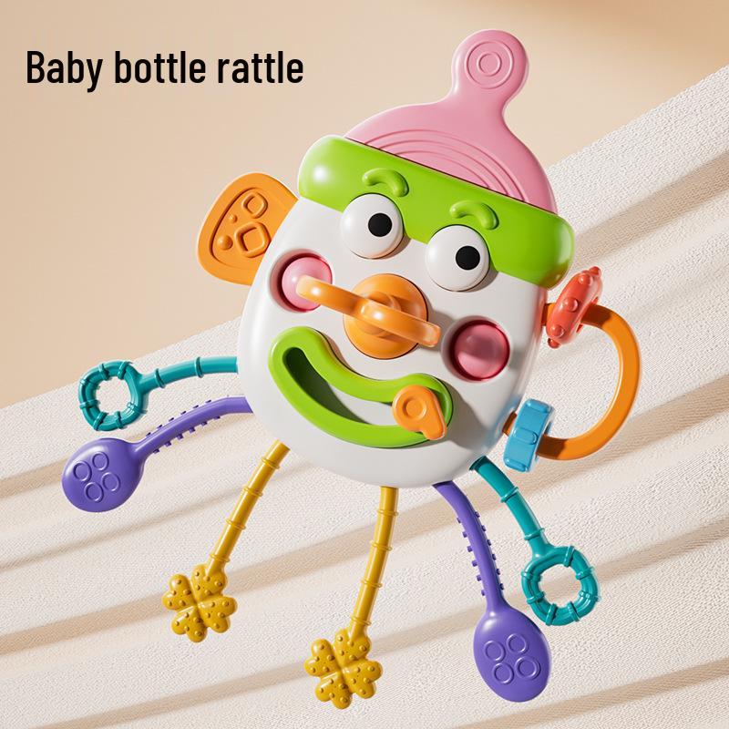 

Детская игрушка-погремушка на колесиках: Подвесная игрушка и тренировка хвата для новорожденных 3-6 месяцев