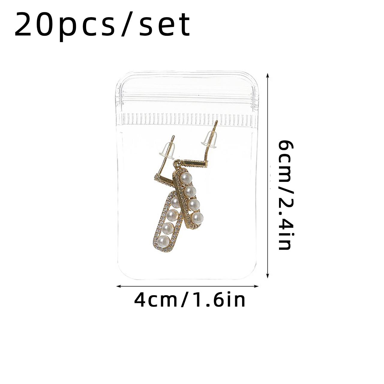Clear Jewelry Storage Bag Dustproof Necklace Earring Ring Book Holder Portable Jewelry Organizer Albums Jewelry Display Booklet