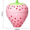 Cute Fruit Cookie Kitchen Timer | Novelty Manual Cooking Alarm | Fun Shaped Mechanical Strawberry Windup for Home Desktop Decor