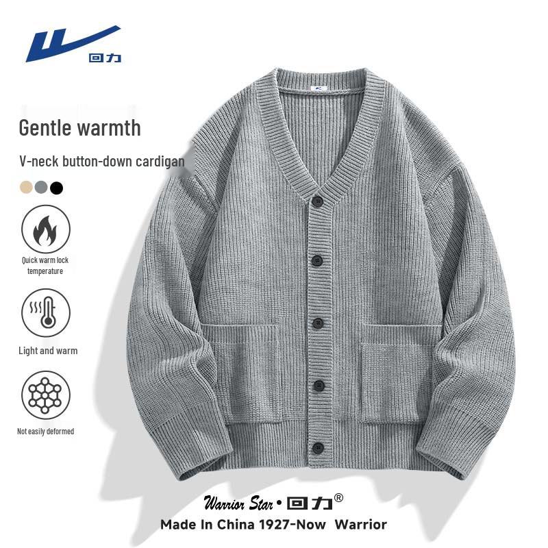 Warrior Unisex V-Neck Knit Cardigan L 3590₽