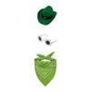 Porch Bird Clothes for 23 Inch Display with Coordinated Hat, Flower Glasses and Scarf for Patio or Entry Display