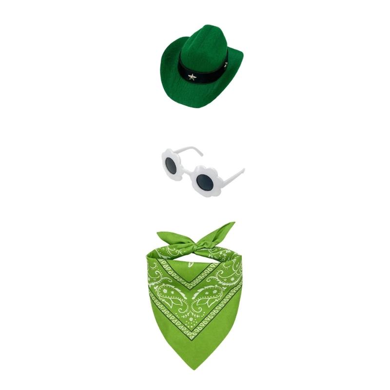 Porch Bird Clothes for 23 Inch Display with Coordinated Hat, Flower Glasses and Scarf for Patio or Entry Display