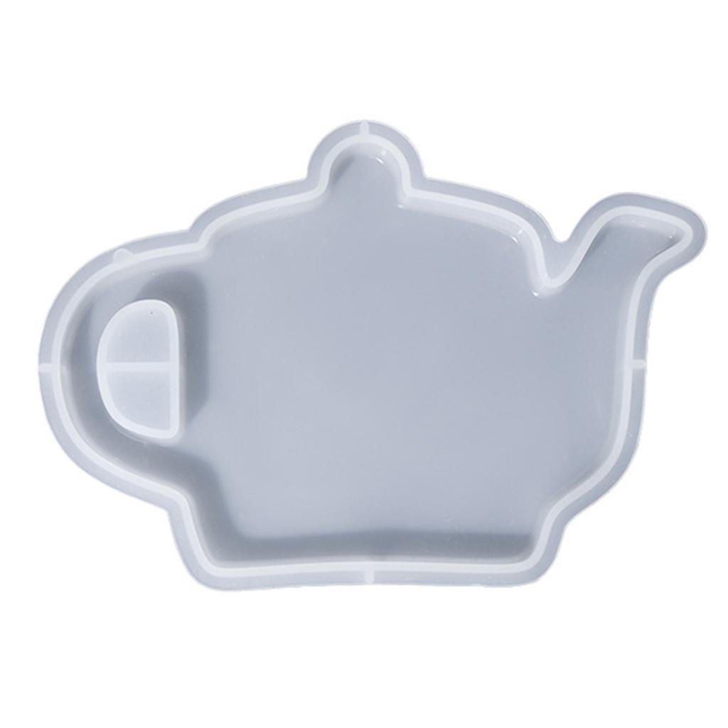 Silicone Resin Cup Pad Moulds Teapot Shape Resin Coasters Molds Silicone Craft Molds Suitable for Craft Enthusiasts