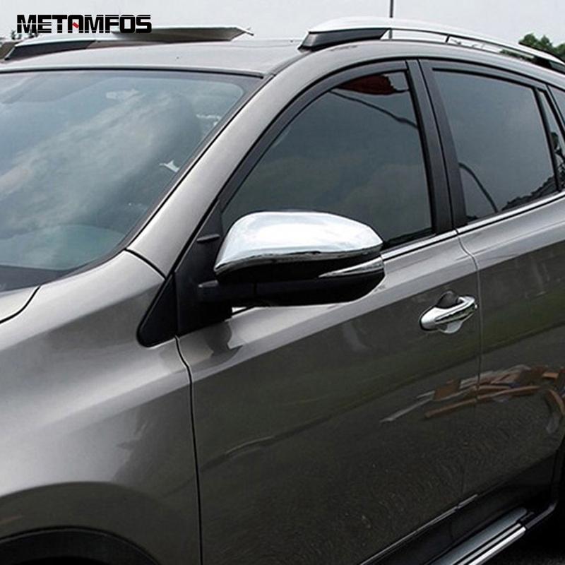 For Toyota RAV4 RAV 4 2013 2014 2015 2016 2017 2018 Chrome Rearview Side Door Mirror Cover Trim Protection Cap Car Accessories
