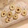 Stainless Steel Oval Star Tiger Eye Stone Pendant Jewelry