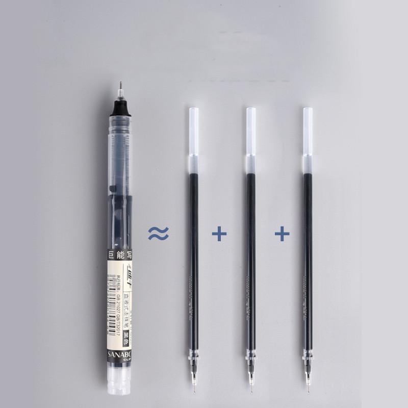 10Pcs/set High Quality Needle Type Gel Pens Straight Liquid Ballpoint Pen Kawaii Stationery School Office Supplies Writing