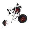 Carro para Kayak de Aleación de Aluminio con Doble Patas Plegable Transportador de Canoa y Bote con Ruedas Inflables de 10 Pulgadas