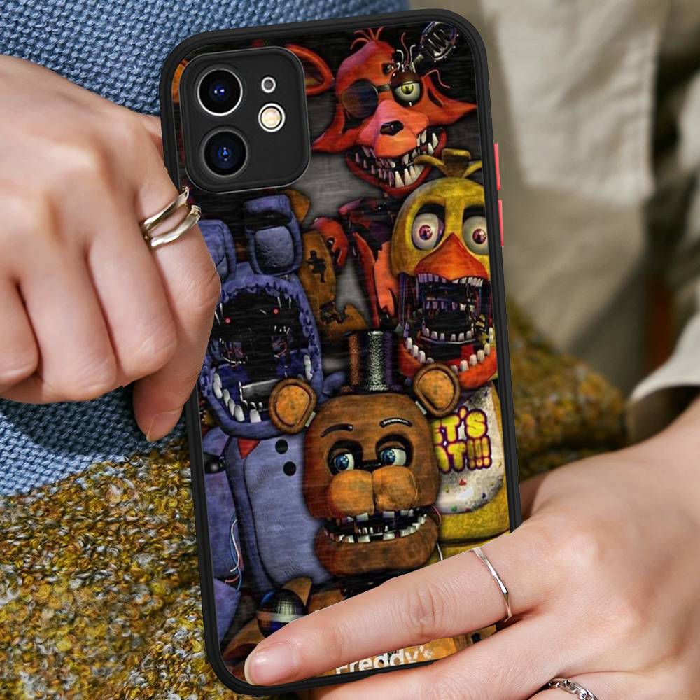 F-FNAF Five-nights-At-Freddys Phone Case For iPhone 16 15 14 11 12 13 Pro Max Plus 12 XS Max Back Cover Matte Case