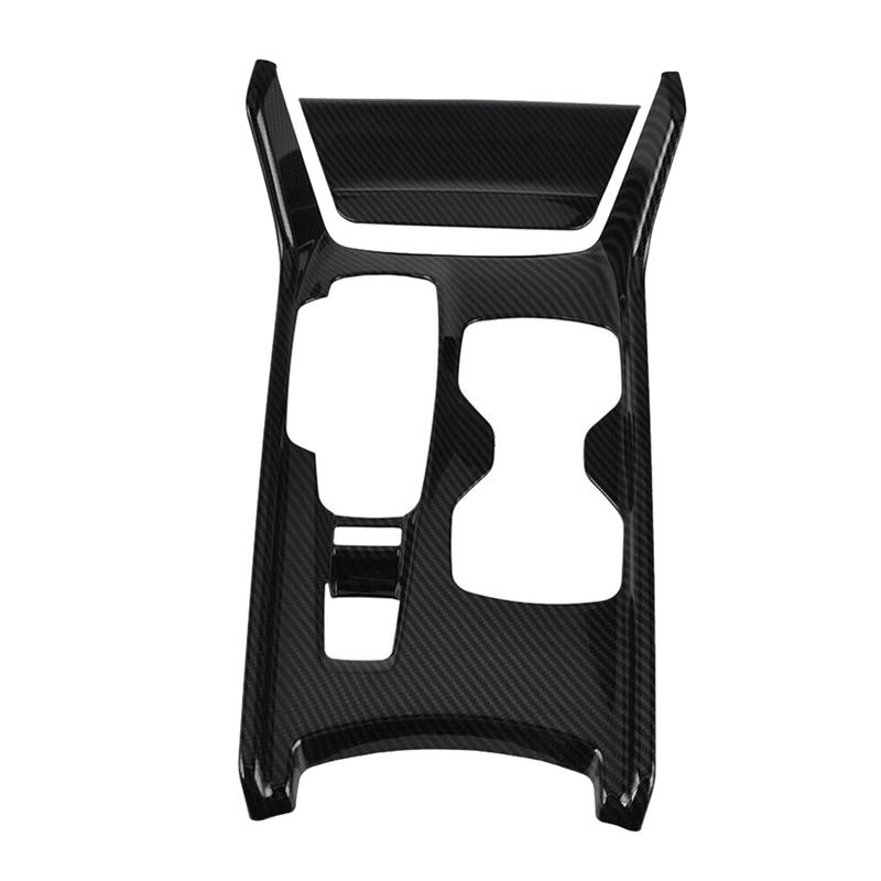 A03E-For Honda Accord 2018- Carbon Fiber Interior Gear Shift Panel Frame Cover Trim