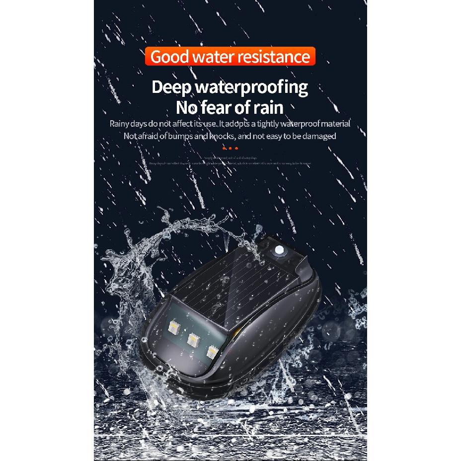 Roof light LED solar remote control wiring free flash, car navigation light, motorcycle flashing light, warning light