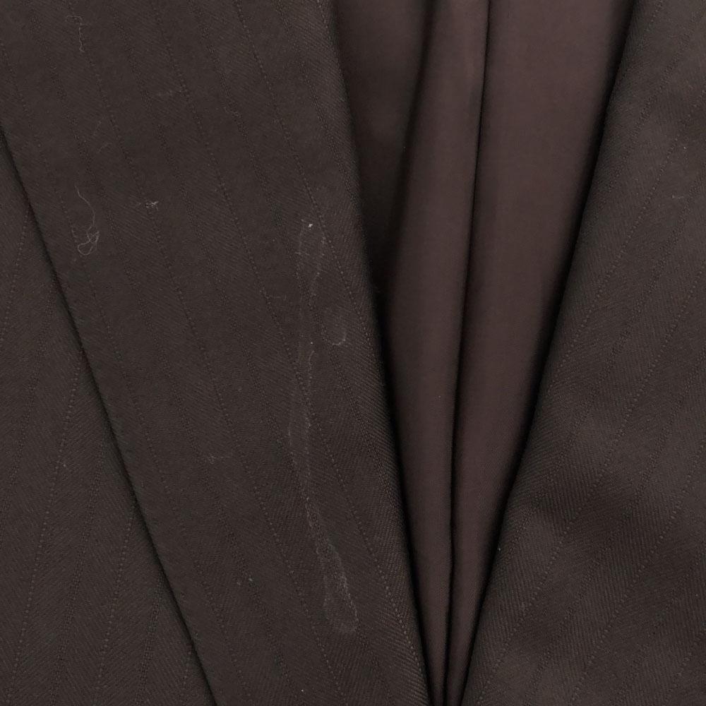 LANVIN LA COLLECTION Made In Japan Stripe Tailored Jacket R50-46 Brown Men's Used