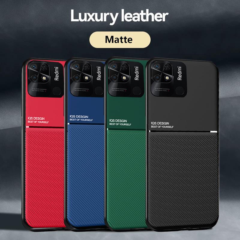 Luxury Matte Leather Case For Xiaomi Redmi Note 11 10 9 Pro 11S A1 10C 10A Mi 12 Pro Lite Poco X4 X3 NFC M5 M4 M3 Pro 4G 5G Soft TPU Cover