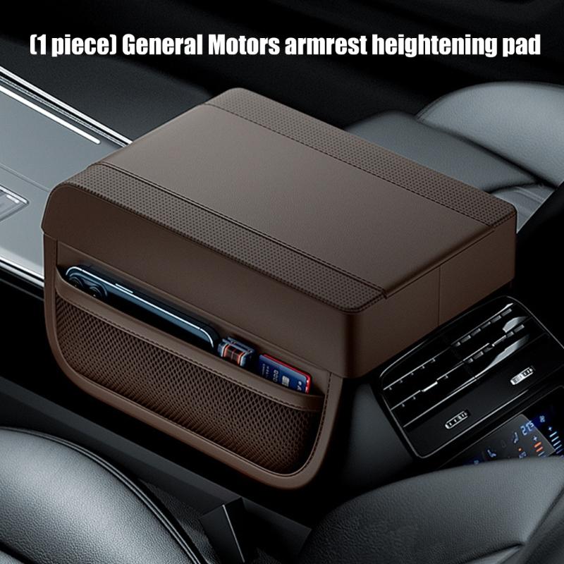 Car Center Armrest Pad Console Cover with Side Storage Bags Hand Cushion Interior Accessories for Driving Comfort
