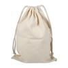 Household Plain Cotton Drawstring Storage Laundry Sack Stuff Bag for Travel Home Use