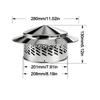 Durable 80/110/160/200mm Chimney Cap Stainles Steel Multifunctional Ventilation Ducts Roof Cover