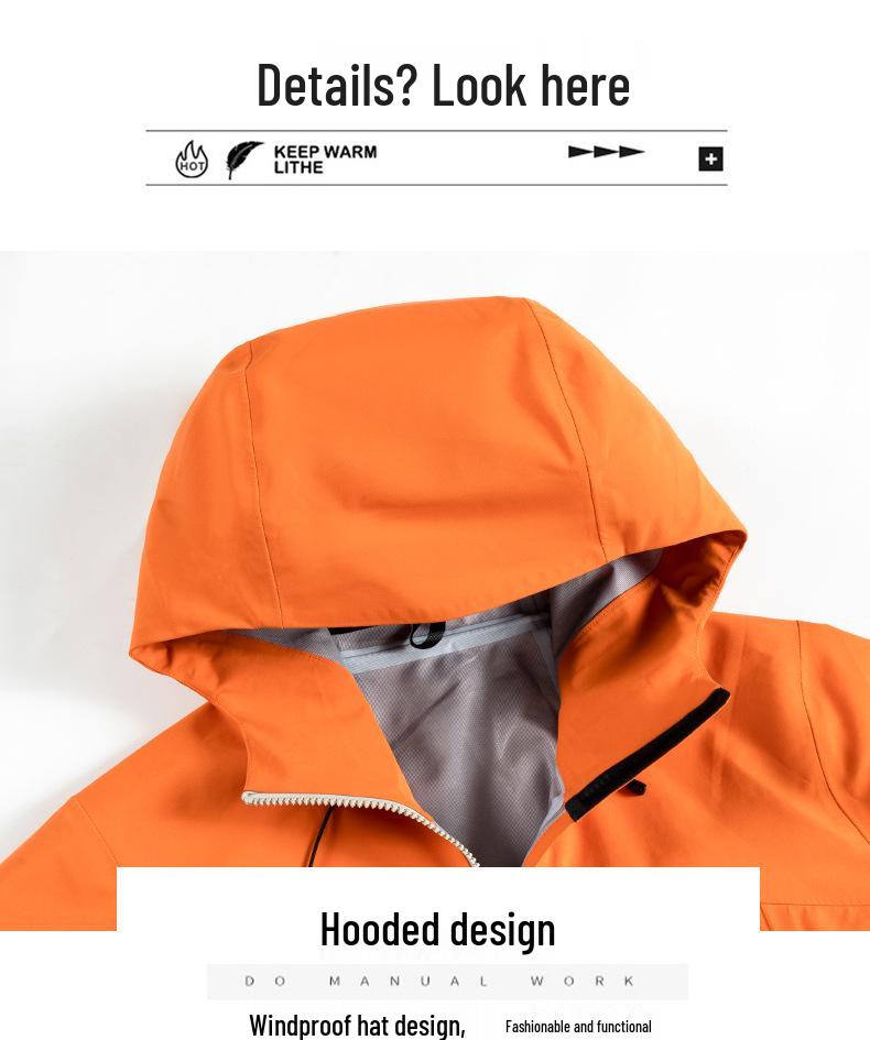 2026 Thin Windproof & Waterproof Heat-Sealed Outdoor Mountaineering Jacket for Tibet Travel