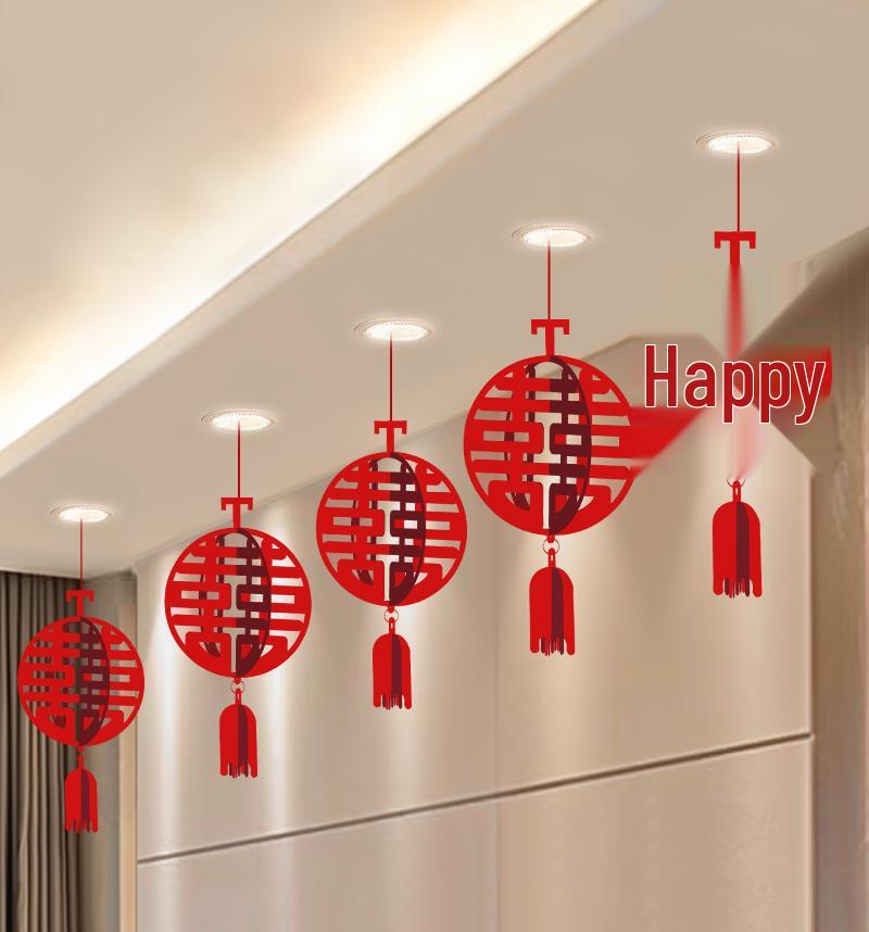 Wedding Ceiling Decor Set:  Xi  Character Ornaments for Bride and Groom s New Home Bedroom & Living Room