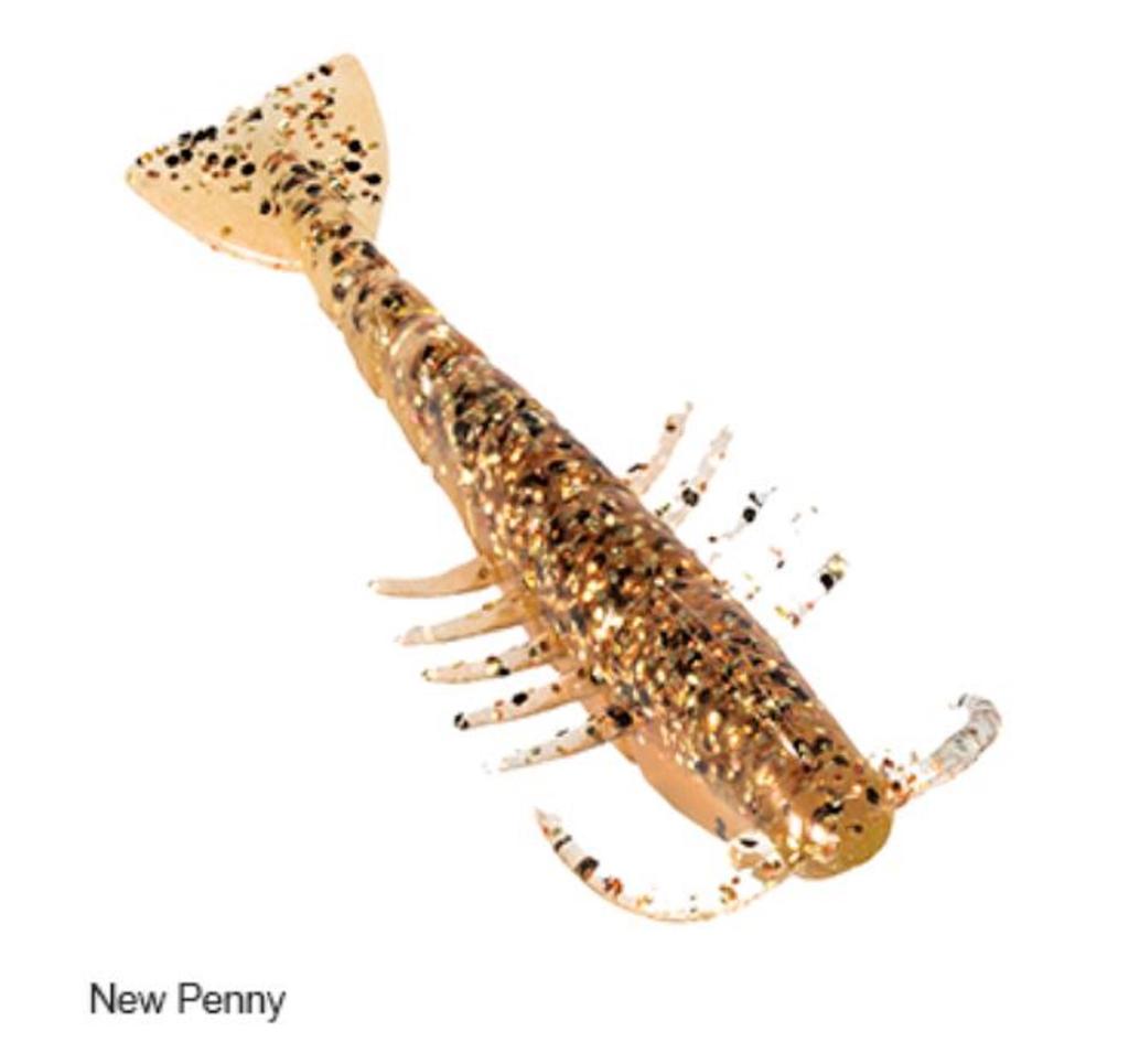 Zman Weichköder Salty Ned ShrimpZ 2,5 Zoll 6/Pack New Penny (4373)