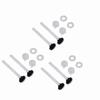 3 Pair White Toilet Tank Bolts Toilet Seat Screws Replacement  Toilet Water Tank Installation