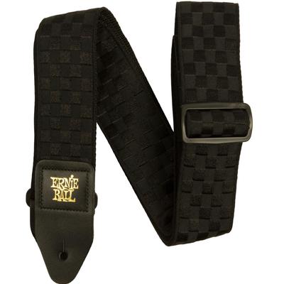 [Genuine Product] ERNIE BALL 5341 Guitar Strap JACQUARD STRAP BLACK CHECKERS Jacquard Strap Black Checkers