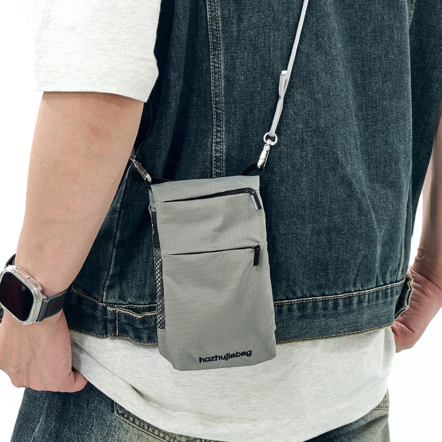 

Trendy Japanese Style Crossbody Phone Bag - Foldable, Close-fitting, Shoulder Casual with Card Holder Storage