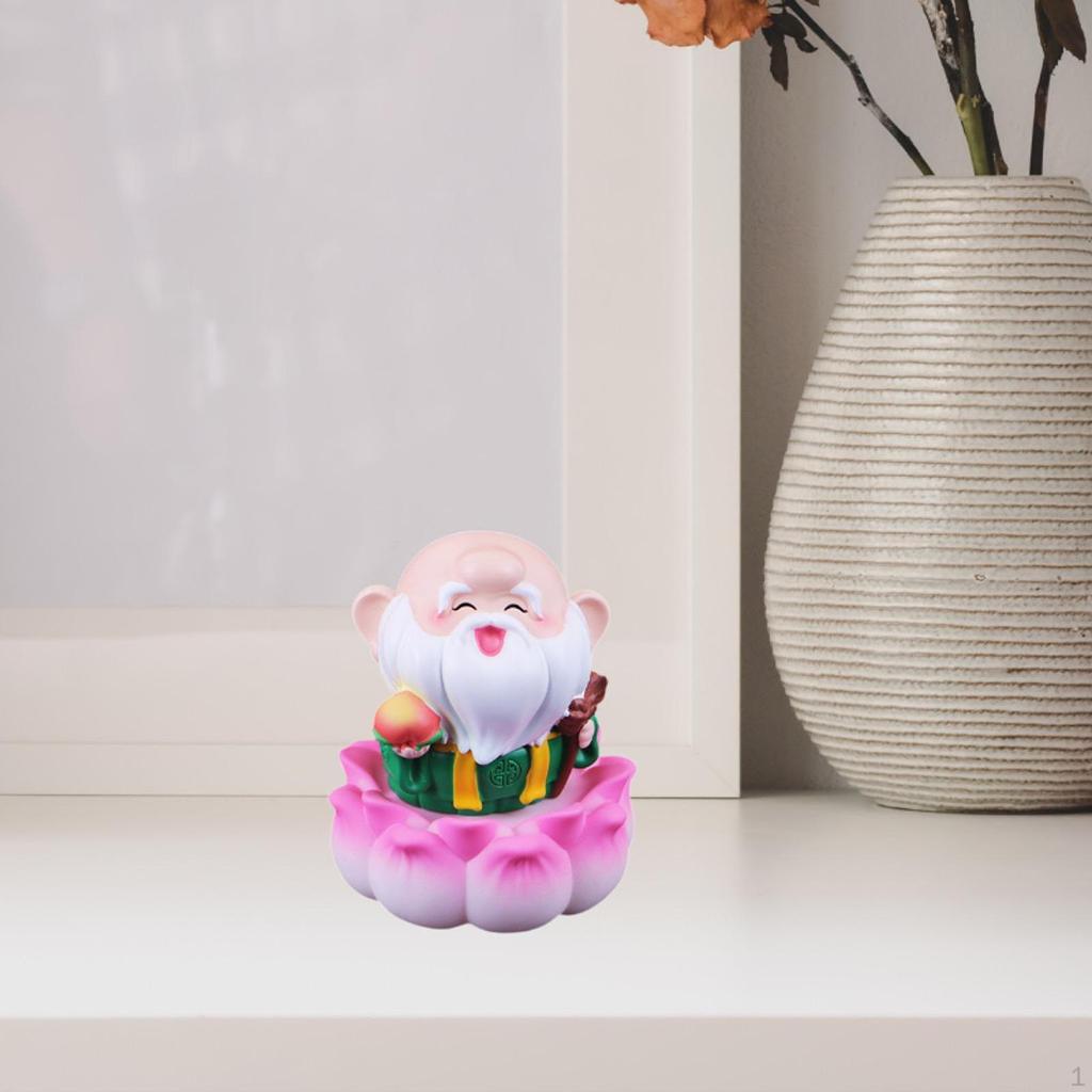 Cartoon Chinese Immortal Figurine Night Light Desktop Decoration Cute Housewarming Gifts Fengshui