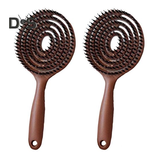 

1/2 шт. вентилируемая массажная щетка для кожи головы эргономичная ручка антистатическая тонкая густая вьющаяся длинная расческа для мужчин и женщин укладка волос распутывание расческа 2pcs