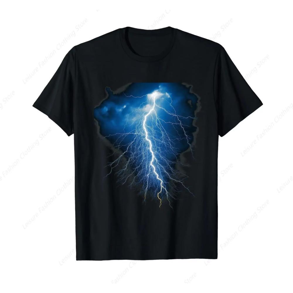 

Lightning Thunder Lightning Storm Cloud Strikes T-Shirt XXXXXL чорний